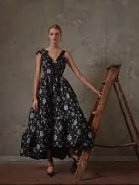 Erdem Jacquard Floral Dress